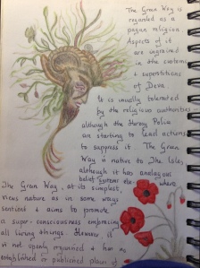 "the Green Way". from the Notebooks of Susan Ruth