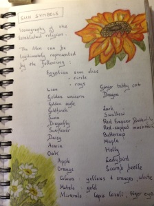 "Sun Symbols in Deva" from the Notebooks of Susan Ruth